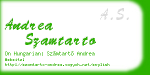 andrea szamtarto business card